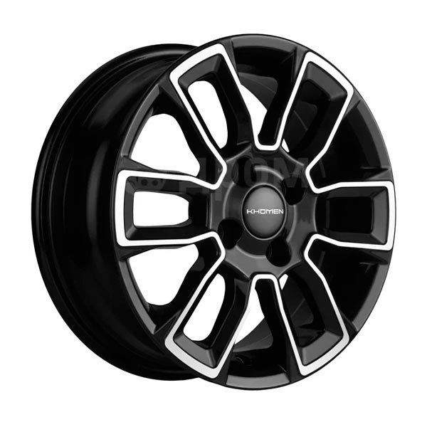диски KHOMEN KHW1406 (Solaris/Logan/Rio) 5,5xR14 4x100 67,1 43 BLACK-FP